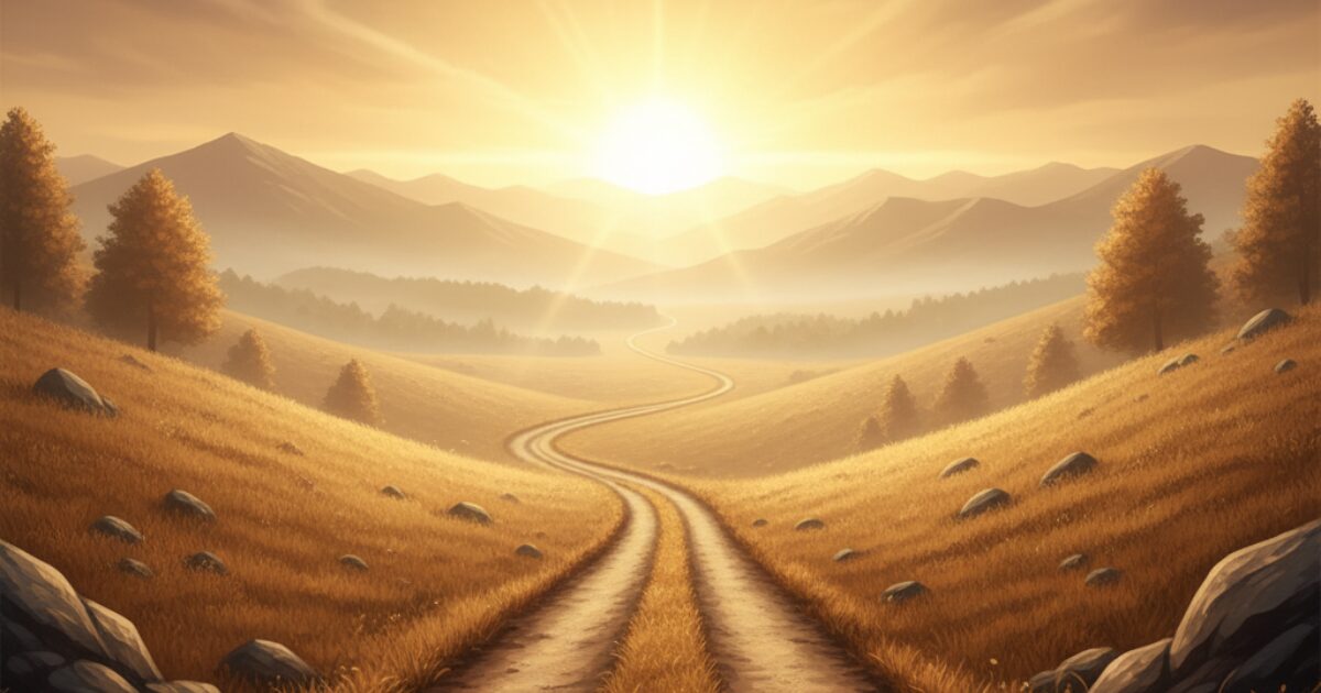 朝の一本道—資格取得 勉強法のスタート地点（40代の朝活）