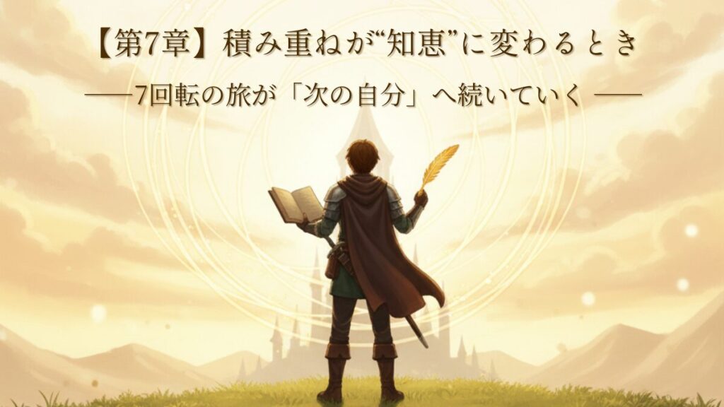 【第7章】積み重ねが知恵に代わるとき|7回転の旅が「次の自分」へ続いていく