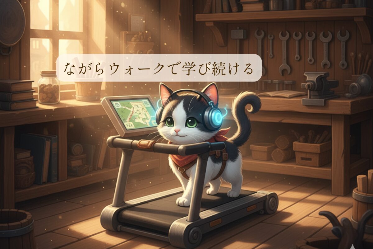 ながらウォークで学び続ける（朝活ウォーキングの継続コツ）