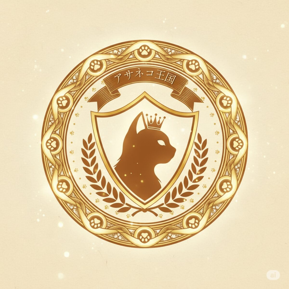 アサネコ王国の象徴・城主アサネコの紋章