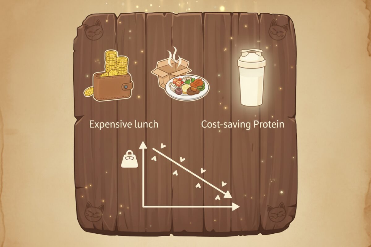 プロテイン置き換え節約と体重の変化
