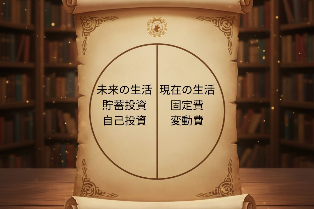 QGS左右分割：現在の生活と未来の生活