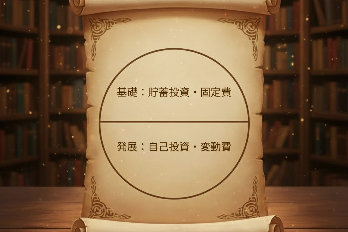 QGS上下分割：基礎と発展の家計構造