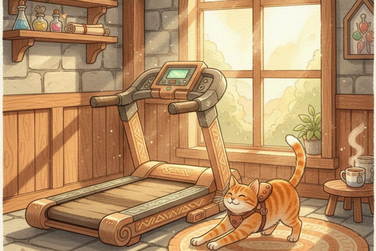 家トレ・ランニングマシン：朝の有酸素で土台を作る