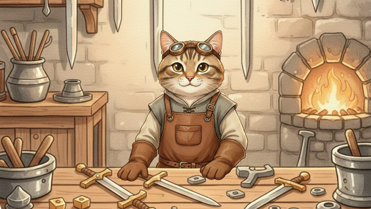 アサネコ王国の鍛冶職人スミス親方