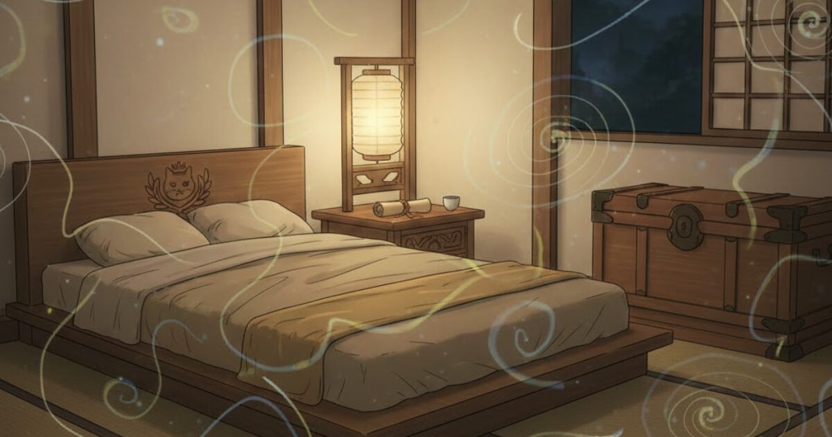 寝室に漂う光・音・空気の乱れ：回復を邪魔する気配