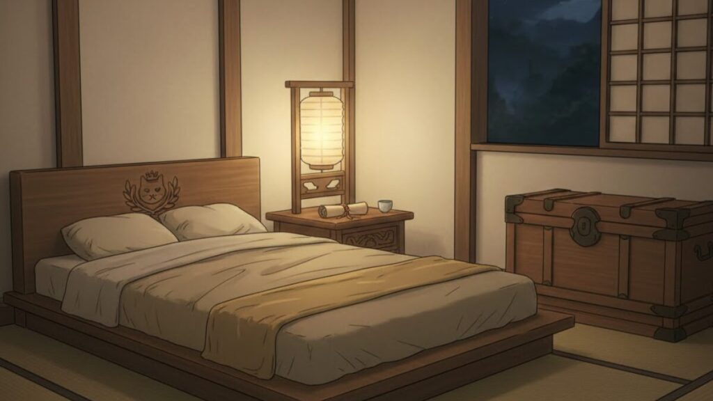 回復を邪魔しない寝室環境をイメージした静かな部屋