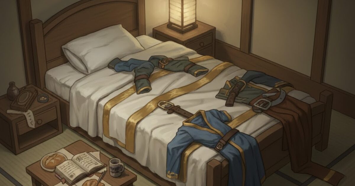 乱れに慣れた寝室：気づかないうちに防御力が削られる