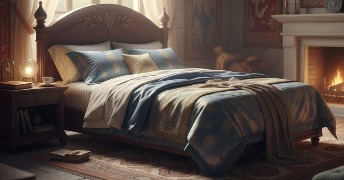 目標として選んだシモンズベッドの象徴的な寝室