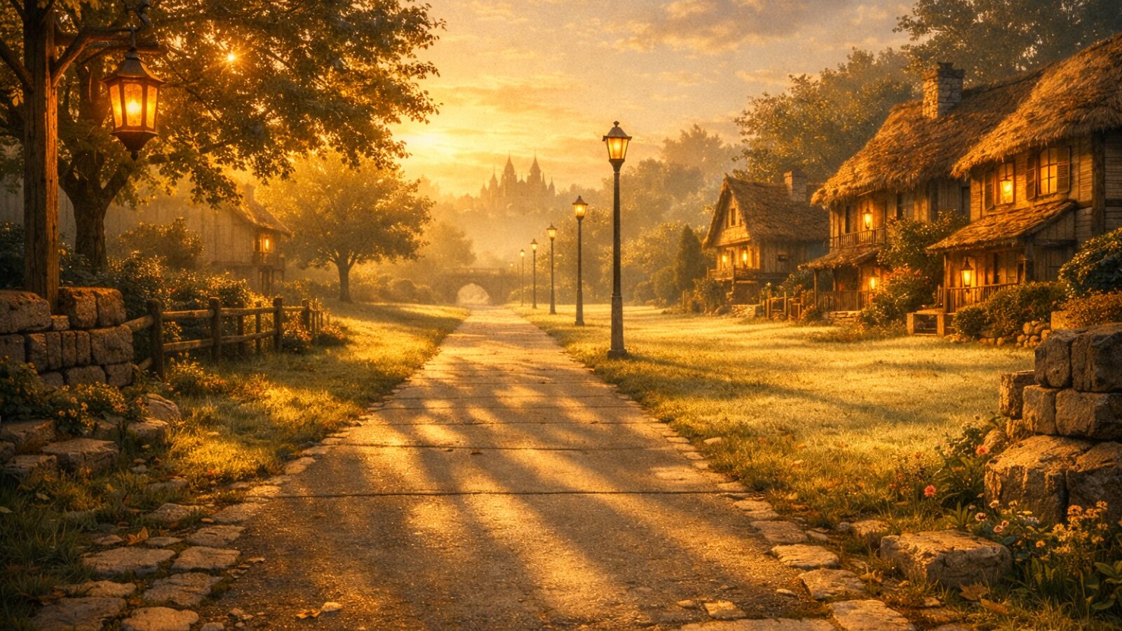 朝の屋外ウォーキングルート