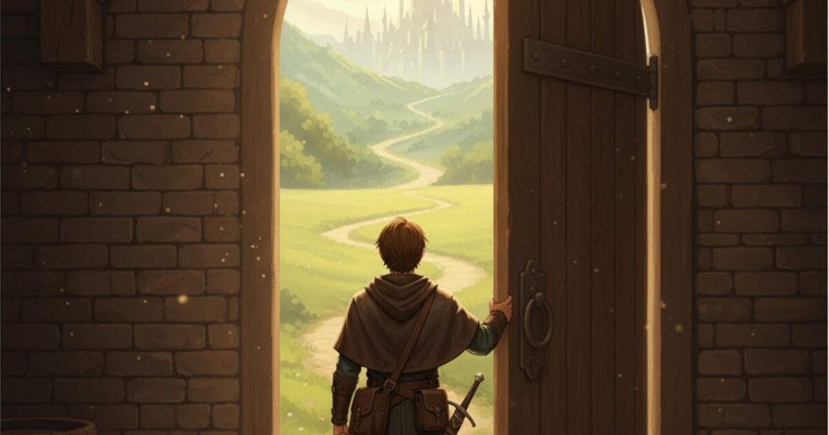 順番が定まり、実戦へ向かうために門をくぐる旅人｜7回転システム第5章