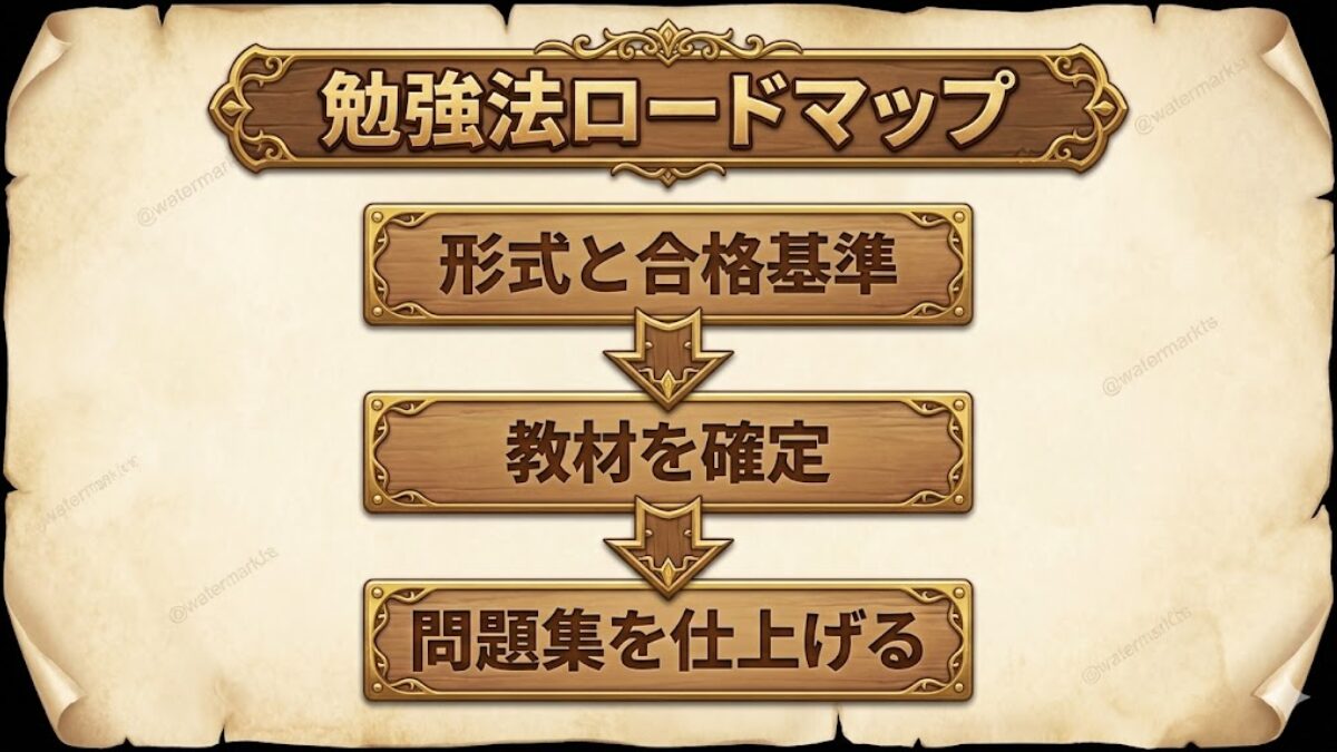 排水設備工事責任技術者の勉強法3ステップ（形式と合格基準→教材→問題集を仕上げる）
