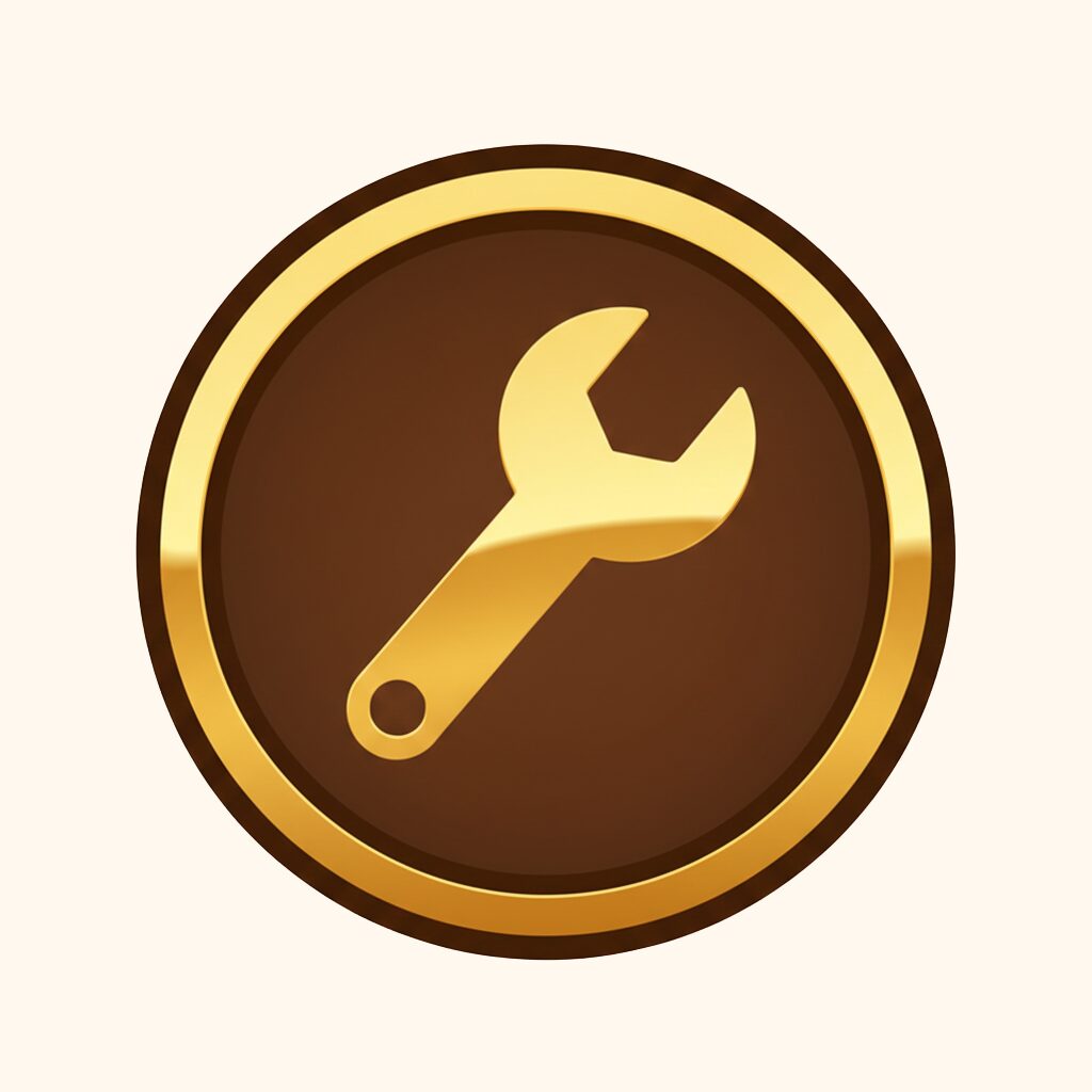 アサネコ王国の紋章アイコン（施工管理）