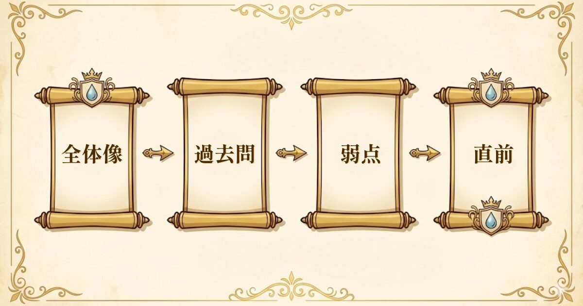給水装置工事主任技術者の勉強方法ロードマップ（独学の順番）