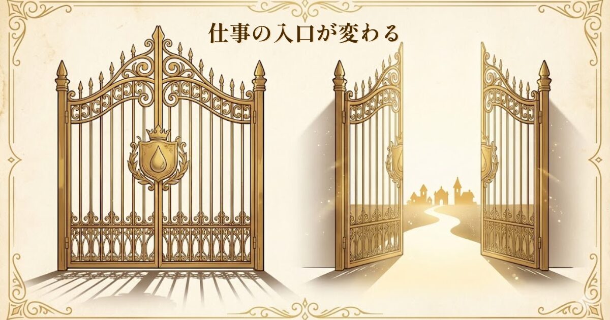 給水装置工事主任技術者の資格が仕事に効く理由（仕事の入口のイメージ）