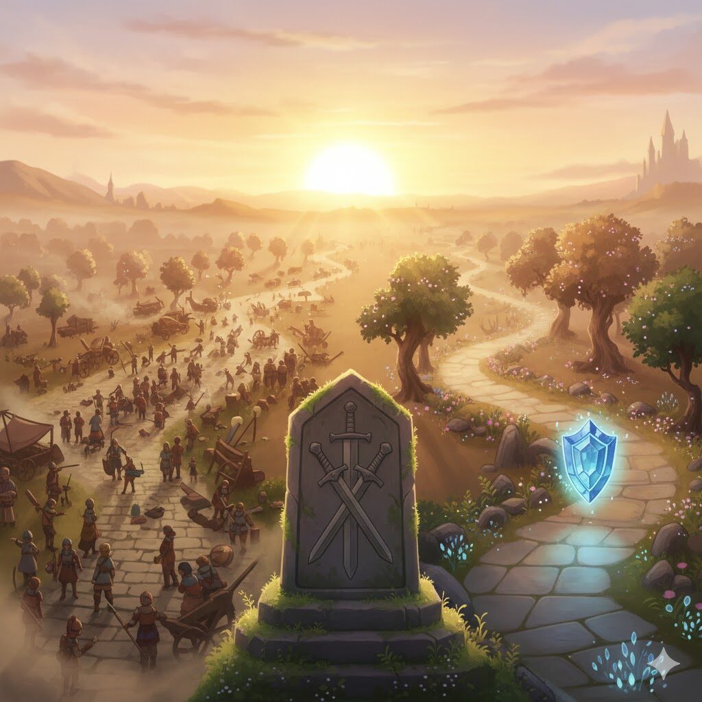 営業が向いていない人が土俵を変えて生き残る選択を表した分かれ道のイメージ