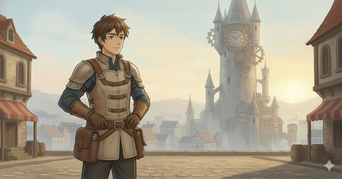 主任技術者になる前の準備期間を描いた王国風イラスト