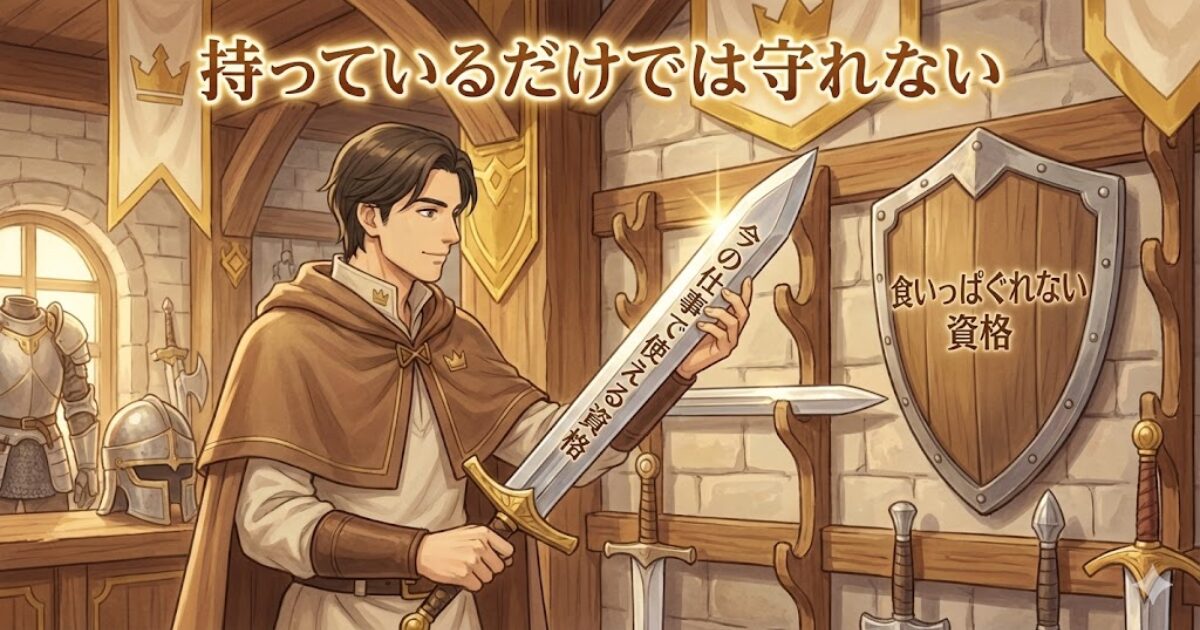 食いっぱぐれない資格より、今の仕事で使いこなせる資格を選ぶリクルドの挿入画像