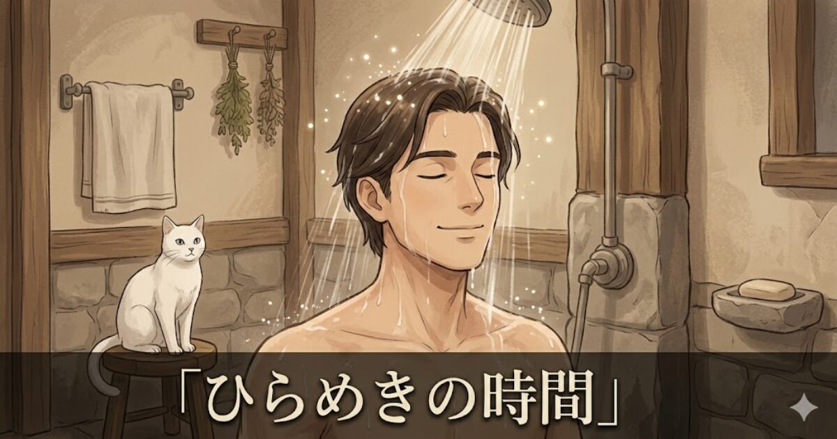 ウォーキング後のシャワーで、頭が軽くなりひらめきが浮かぶリクルド