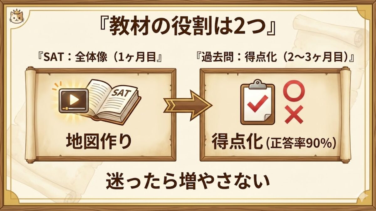 給水装置工事主任技術者の教材ロードマップ。SATで動画と冊子で理解→過去問.comで10年分演習→間違いだけ潰して合格へ