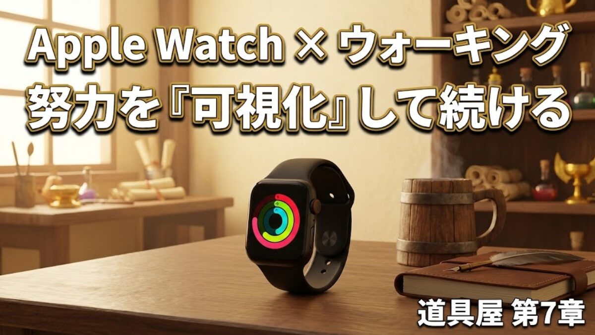 Apple Watch×ウォーキングで努力を可視化して続けるアイキャッチ