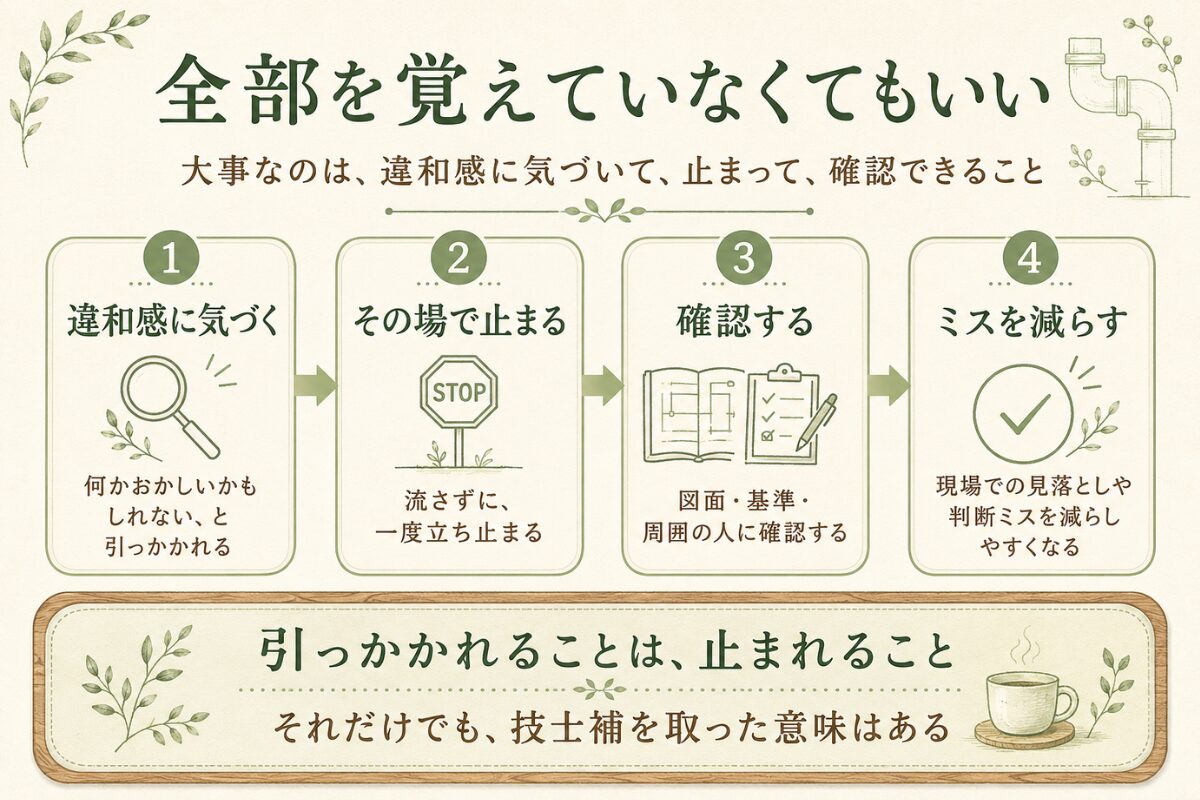 違和感に気づき、その場で止まり、確認して現場のミスを減らす流れ